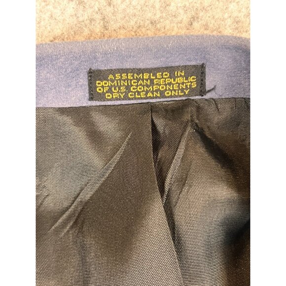 John R. Roberts Blazer Mens 40L Blue Two Button Sport Coat Jacket Modern Fit - Picture 10 of 13